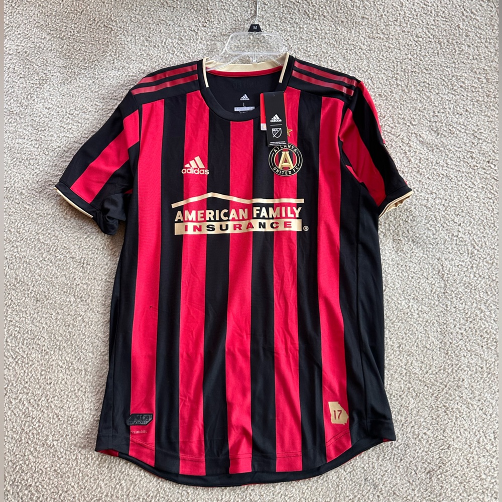 Atlanta United home shirt Brooks Lennon player version print by adidas